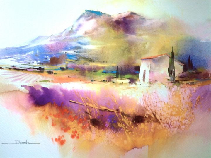 peinture paysage provence