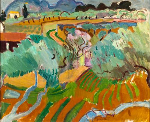 peinture provence paysage
